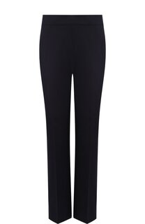 Однотонные укороченные брюки из хлопка со стрелками Giorgio Armani