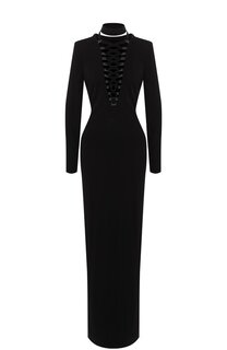 Приталенное платье-макси со шнуровкой Tom Ford