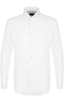Хлопковая сорочка под смокинг Giorgio Armani