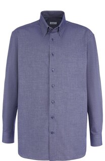 Хлопковая сорочка с воротником кент Zilli