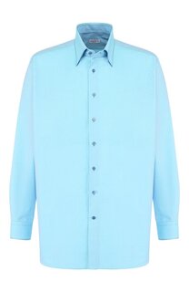 Хлопковая рубашка с воротником кент Zilli