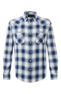 Рубашка из смеси хлопка и вискозы RRL