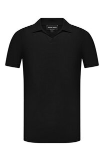 Поло из вискозы Giorgio Armani