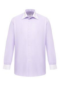 Хлопковая рубашка с воротником кент Brioni