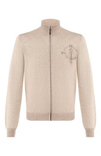 Кардиган из смеси льна и хлопка Brioni