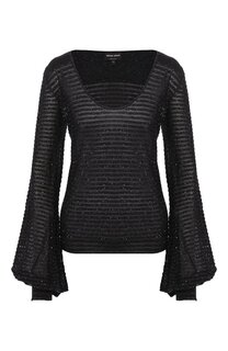 Пуловер из смеси шерсти и шелка Giorgio Armani