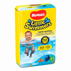 HUGGIES Подгузники Little Swimmers для плавания 3-8кг 12