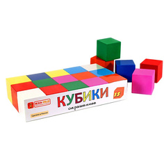 PELSI Кубики деревянные, окрашенные для детей 15 Пелси