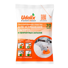 Средства для уборки UDALIX Гранулированное средство для устранения сложных засоров антибактериальное 70