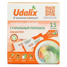 Порошок для стирки UDALIX Универсальный стиральный порошок для цветных и белых вещей в стиках 15