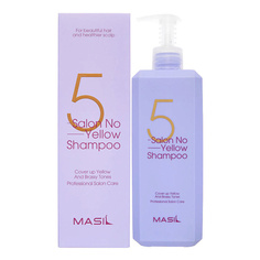 Шампунь для волос MASIL Профессиональный тонирующий шампунь против желтизны 5 Salon No Yellow Shampoo 500