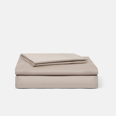 Комплект постельного белья HOME STORY Бежево-серый комплект (Евро, 50 × 70, На резинке)