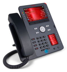 Проводной IP-телефон Avaya J189 700512396 SIP+H.323, два цв. дисплея (5" и 2,3"), спикерфон, 16 цв. клавиш BLF, PoE, Gigabit Ethernet, 2*USB, , без БП