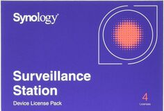 Лицензия на ПО Synology Surveillance Station Device License Pack 4 LICENSEPACK4 для подключения четырех IP камер