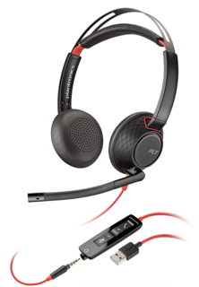 Гарнитура Plantronics BlackWire C5220-A jack 3.5/USB-A