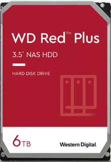 Жесткий диск 6TB SATA 6Gb/s Western Digital WD60EFPX Red Plus NAS 3.5" 5400 RPM 128MB (WD60EFZX)