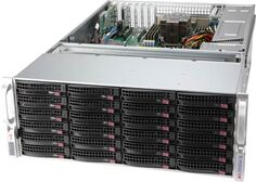 Серверная платформа 4U Supermicro SSG-540P-E1CTR36H (LGA4189, 8*DDR4(3200), 36*Hot-swap 3.5" SAS3/SATA3, 4*PCIE, 2*10Glan, VGA, 5*USB 3.2, 2*1200W)