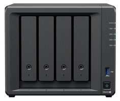 Сетевой накопитель Synology DS423+ 4x3.5/2.5" HDD/SSD SATA (2xNVMe), RAID JBOD/0/1/5/6/10, 2xRJ-45 1GbE LAN, 2xUSB3.2Gen1, без HDD