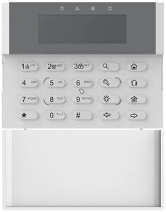 Клавиатура HIKVISION DS-PK1-LRT-HWE проводная с LCD-экраном 80х25 мм, RS-485, встроенный радиоприёмник 868МГц для работы с брелоками