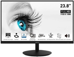 Монитор 23,8" MSI Pro MP242A 9S6-3PA1CT-205 1920x1080 IPS LED 1ms 16:9 HDMI M/M 250cd 178гр/178гр 100Hz VGA DP черный