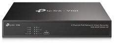 Видеорегистратор TP-LINK VIGI NVR1004H-4P 4 Channel PoE Network Video Recorder, H.265+/H.265/H.264+/H.264, Up to 8MP resolution, Decoding capability/4