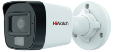 Видеокамера HiWatch DS-T500A(B) (3.6mm) 3К (5Мп 16:9) уличная цилиндрическая HD-TVI с гибридной подсветкой EXIR/LED до 30/20м и встроенным микрофоном