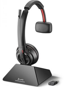 Гарнитура wireless Plantronics Savi 8210-M UC для ПК, моно, DECT, адаптер D200-M USB-A, Microsoft