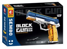 Конструктор Sembo Block 702039 пистолет QSZ-92, 453 детали