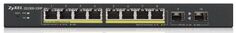 Коммутатор управляемый ZYXEL GS1900-10HP-EU0101F интеллектуальный High Power PoE Gigabit Ethernet с 8 разъемами RJ-45 (77W)