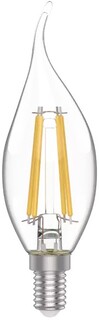 Лампа Gauss 1041115 Basic Filament свеча на ветру 4,5W 400lm 2700К Е14 LED