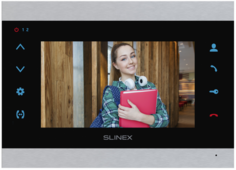 Видеодомофон Slinex SL-07N Cloud (Silver+Black) цветной, 7" TFT LCD 16:9, разрешение экрана 800x480, серебро + черный