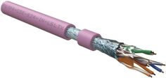 Кабель витая пара F/UTP 5e кат. 4 пары Hyperline FUTP4-C5E-S24-IN-LSLTX-PK-305 (305 м) (24 AWG), одножильный (solid), экран - фольга, нг(А)-LSLTx, вну