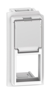 Адаптер BTicino KW07K LIVING NOW Keystone RJ45, 1 модуль, цвет белый
