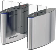 Турникет БЛОКПОСТ СКП 600 с раздвижными створками, с автоматической функцией "антипаника", комплект считывателей (HID, E-Marine), створки - (акрил)сте