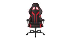 Кресло игровое DxRacer OH/P88/NR эко-кожа, черное с красными вставками, наклон спинки до 135 градусов, регулировка подлокотников 3 положения, механизм
