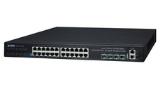Коммутатор Planet SGS-6341-24T4X Layer 3, 24-Port 10/100/1000T + 4-Port 10G SFP+ Stackable Managed Switch