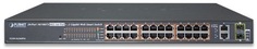 Коммутатор PoE Planet FGSW-2624HPS4 24-Port 10/100TX 802.3at High Power POE + 2-Port Gigabit TP/SFP Combo Managed Ethernet Switch (420W)