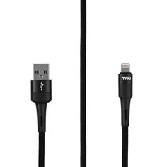 Кабель интерфейсный TFN TFN-C-ENV-AL1MBK USB-A - 8pin Envy 1.2m нейлон, черный