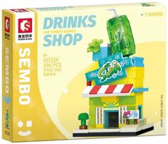 Конструктор Sembo Block 601536 уличный магазин "Газированные напитки", 194 детали