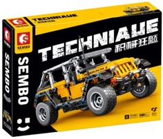 Конструктор Sembo Block 701608 "Jeep Wrangler", 601 деталь