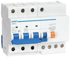 Автоматический выключатель дифф. тока (АВДТ) CHINT 198033 3P, тип хар-ки C, 25А, 300mA, тип AС, 6кА NB1L (R)