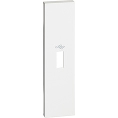 Панель лицевая BTicino KW10P LIVING NOW для разьемов передачи данных USB, 1 модуль, цвет белый