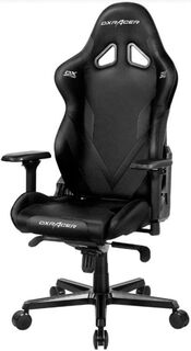 Кресло игровое DxRacer OH/G8200/N черный, PU-кожа, мультиблок, 4D подлокотники, до 150 кг
