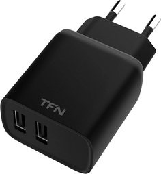 Зарядное устройство сетевое TFN WCRPD12W2UBK RAPID 2.4A black б/кабеля
