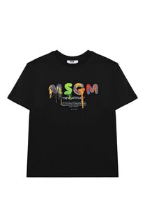 Хлопковая футболка MSGM kids