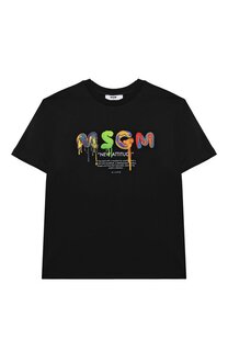 Хлопковая футболка MSGM kids