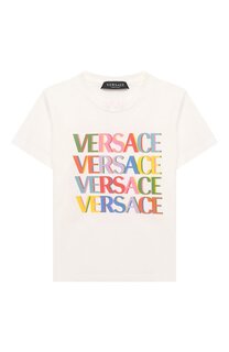 Хлопковая футболка Versace