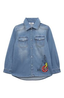 Джинсовая рубашка MSGM kids