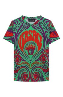 Хлопковая футболка Versace