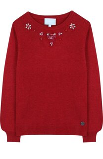 Вязаный пуловер с кристаллами Lanvin